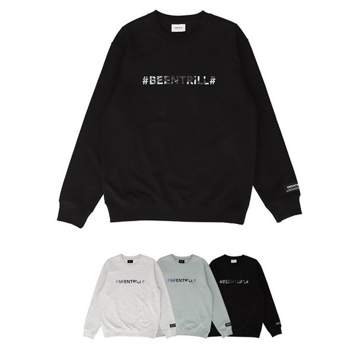 빈트릴 플로우 해시태그 오버핏 맨투맨 BA213RM003 빈트릴 플로우 해시태그 오버핏 맨투맨 BA213RM003