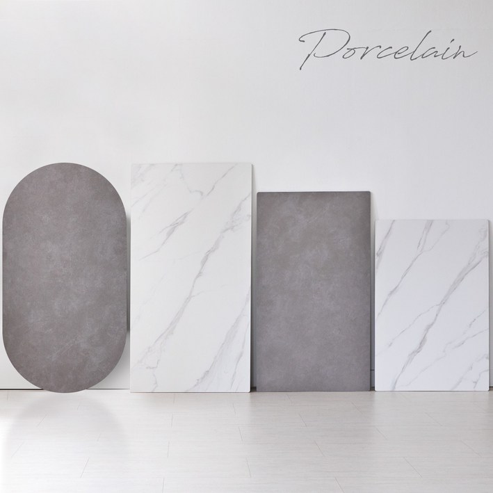 리비니아 포세린 12T 무광 2인 4인 6인 800 1200 1400 1600 1800 포세린 세라믹 상판2colors, 그레이