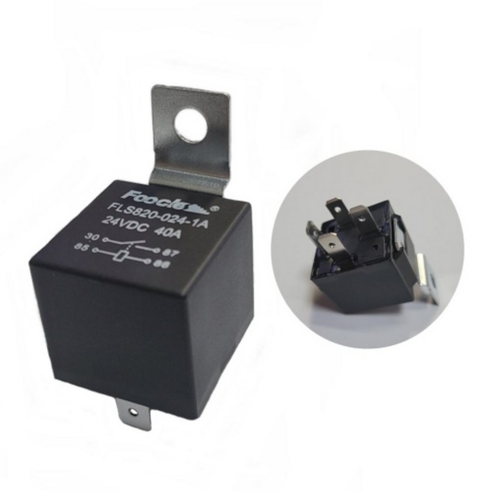 FLS820 자동차 릴레이 DC 24V 40A 4핀 배터리 스위치