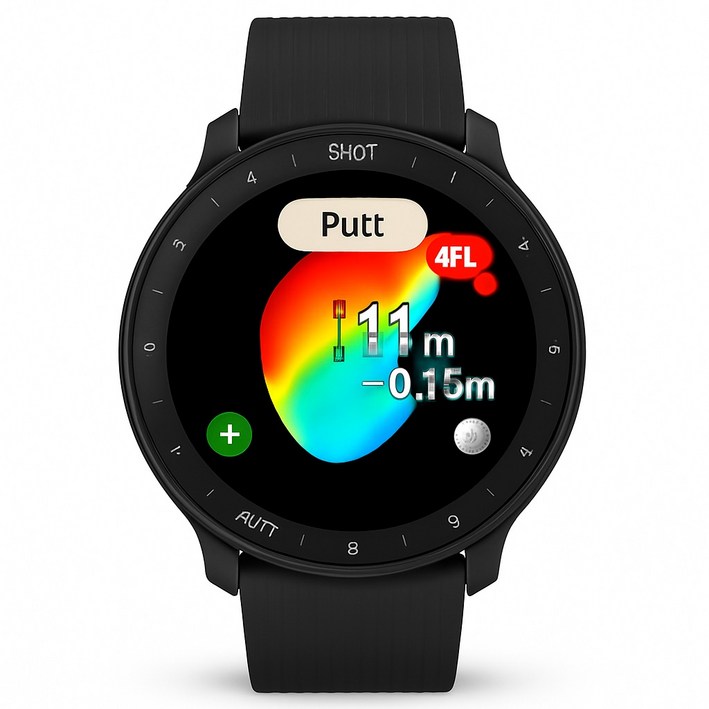 보이스캐디 시계형 골프 거리측정기 TULTRA GPS 골프워치 비거리측정, black