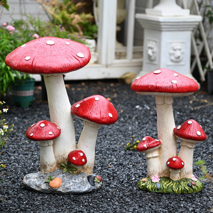 정원 꾸미기 인테리어 소품  빨간 버섯, 빨간 버섯 대형