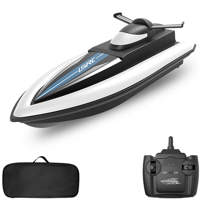 GoolRC LSRC 2.4GHz RC 레이스 보트 잠수함, 블랙+배터리 3개