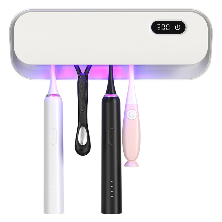 CozyTemp 칫솔 살균기 가정용 자동순환 UC 칫솔 건조기  무타공 벽걸이형 충전식 살균기