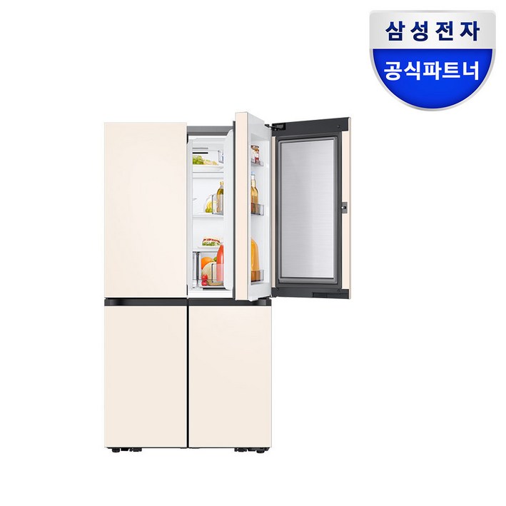 삼성전자 비스포크 RF90DG91114E 1등급 4도어 매트크림베이지 삼성전자 비스포크 RF90DG91114E 1등급 4도어 매트크림베이지