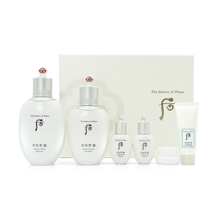 더 후 공진향 설 미백 2종 기획 세트대용량 구성 밸런서 180ml 로션 150ml, 1세트 더 후 공진향 설 미백 2종 기획 세트대용량 구성 밸런서 180ml 로션 150ml, 1세트