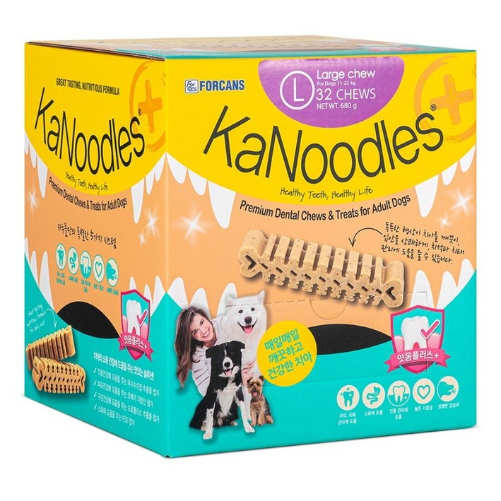 포켄스 카누들 잇몸플러스 필로팩 L 32P, 1개, 680ml, 단품