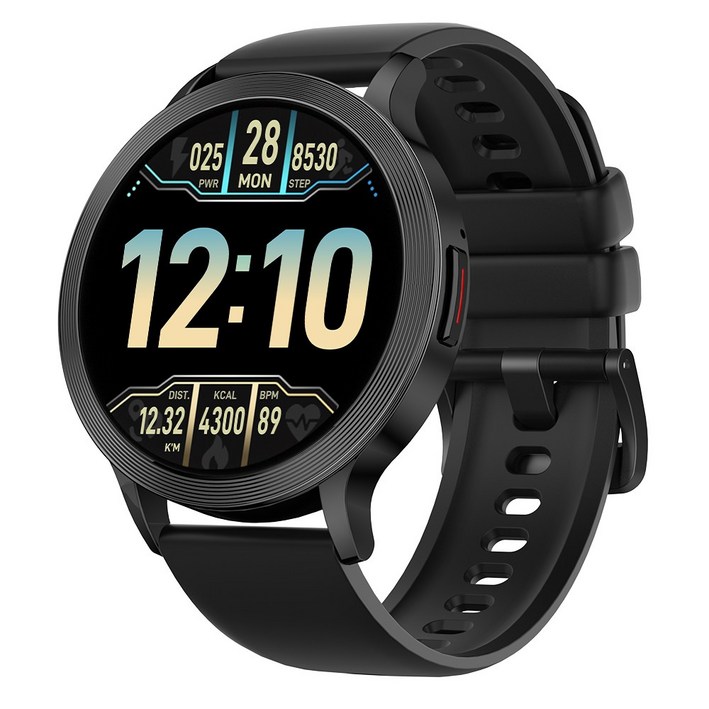 통화 스마트워치 S5 고화질 블루투스 손목시계, 블랙, 3.5cm, GPS + 블루투스