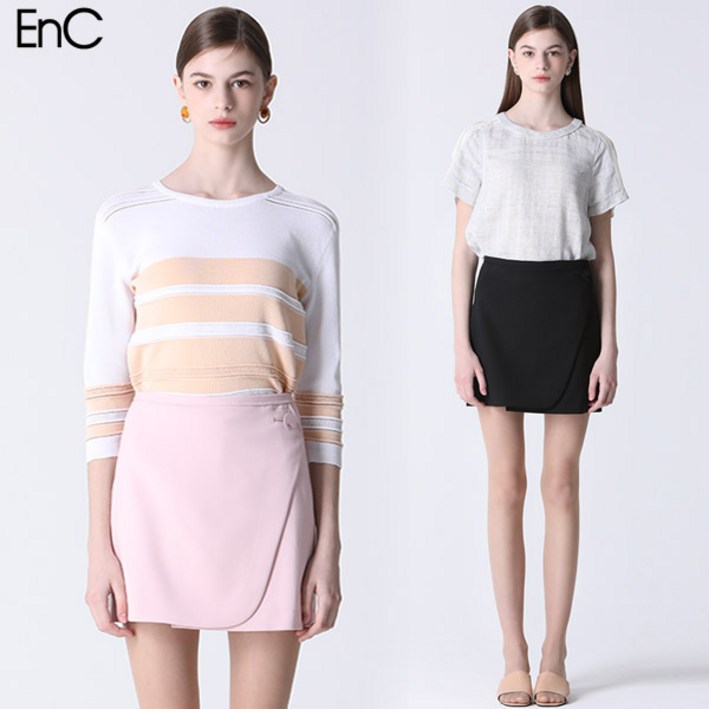 [EnC] 버튼 포인트 미니 스커트 (택가격 178000원)