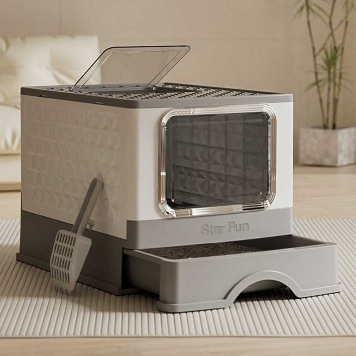 Star Fun고양이후드형화장실대형 항균