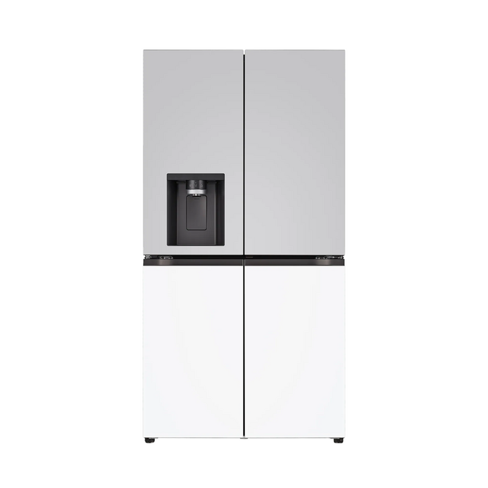 [색상선택형] LG전자 오브제 디오스 4도어 얼음정수기 메탈 냉장고 방문설치