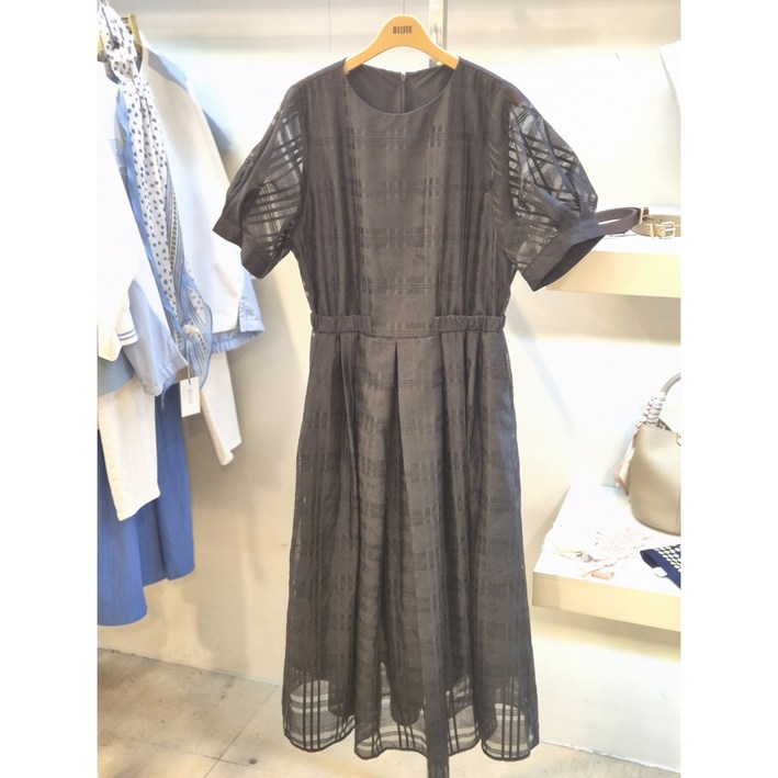3층 멜본 체크노방 원피스 STOW257P1