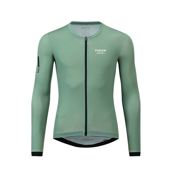 산티니 SS24 퓨어리즘 베이직 남성 긴팔 져지 워터크레스 슬림핏