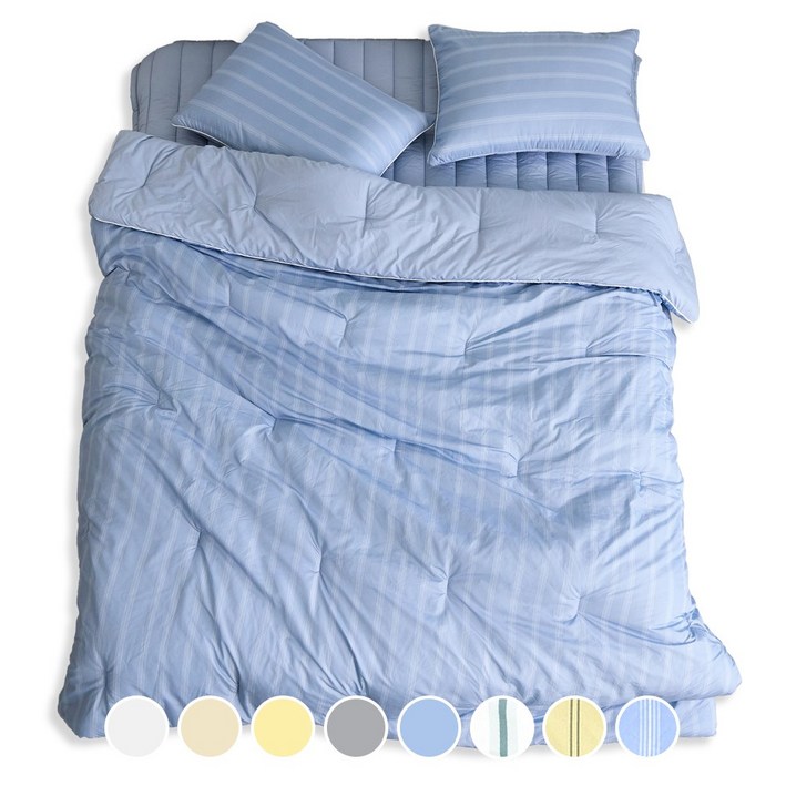 독일 피부과학인증 AllerX 더마 알러지케어 먼지없는 차렵 이불 간절기 가을 사계절 침구 세트