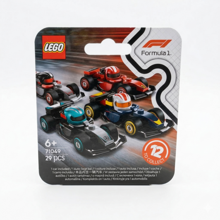 레고 미니피겨 F1 소장용 레이스 카 SG71049 랜덤, 1개