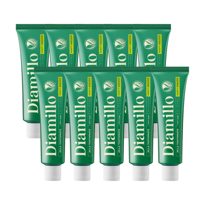 디아밀로 고불소 1450ppm 구취 치약 민티 브레스, 100g, 10개
