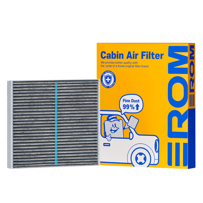 이롬필터 자동차 에어컨필터 PM0.3 고중량 활성탄 국내생산이로움MAX, 1개, 059