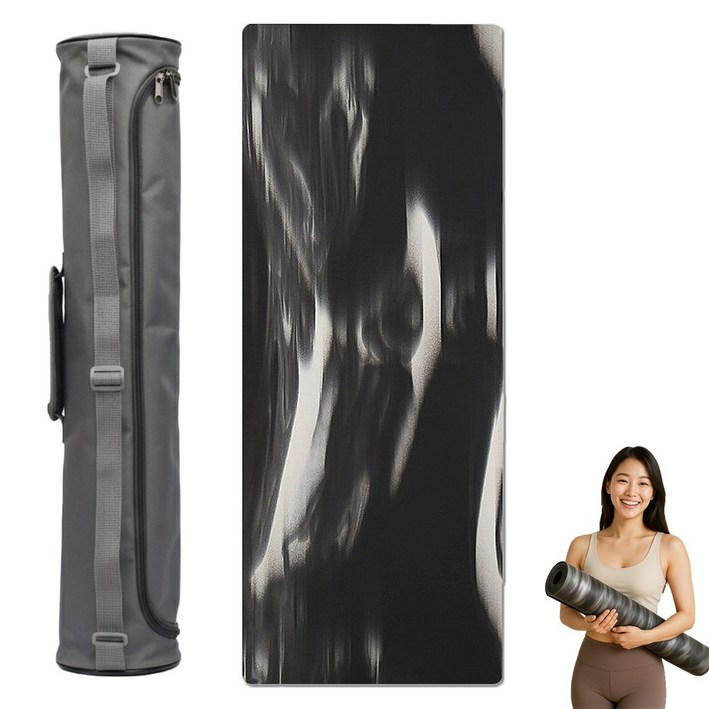 헬로우준 프리미엄 천연고무 PU 전문가용 요가매트 + 전용보관가방