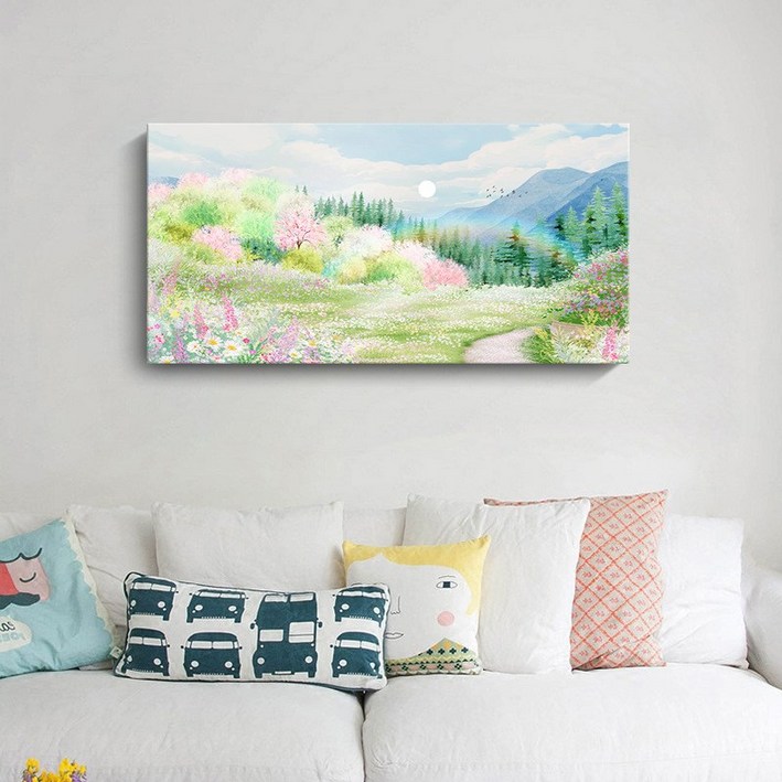 거실 인테리어 소품 풍경 캔버스 예쁜 그림 액자 8040cm