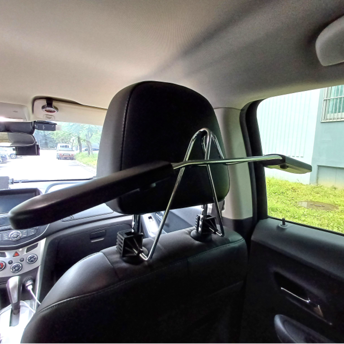 인더비클 차량용옷걸이 자동차옷걸이 헤드레스트 행거, 1개, 블랙