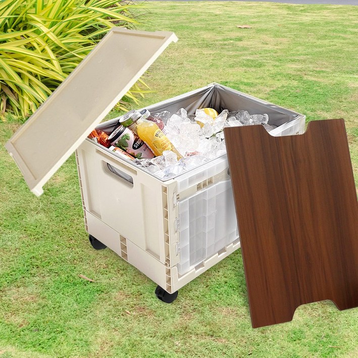 국산 대용량 양문 도어 오픈형 캠핑 폴딩 박스 63L