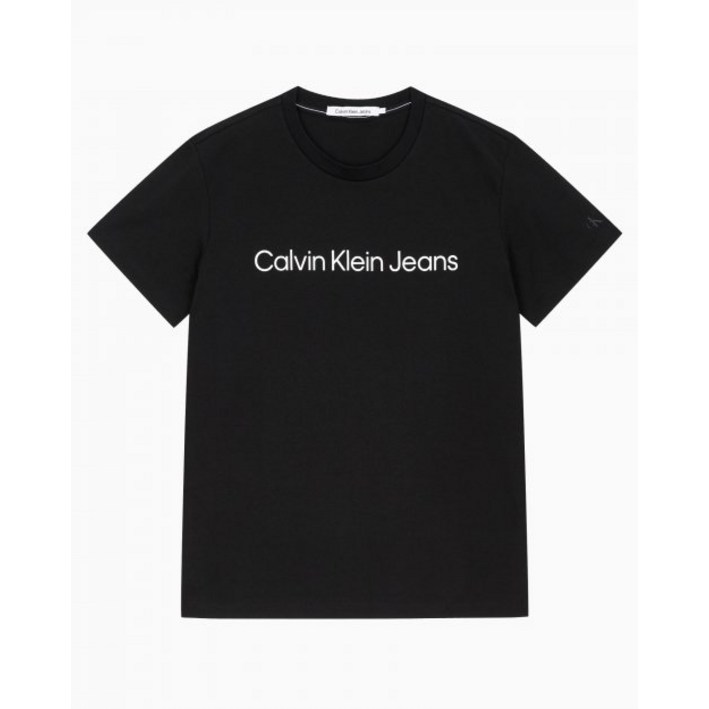 -100%정품 - 캘빈클라인 진 5color 남 레귤러핏 인스티튜셔널 로고 반팔 T-셔츠 (화이트,블랙,미드그레이,그레이,베이지) J321612