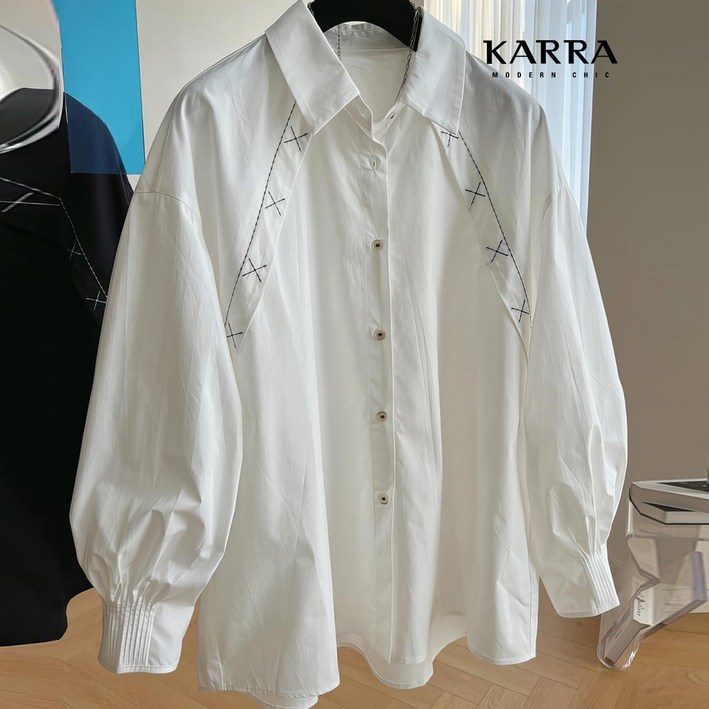 KARRA 레글런포인트스티치셔츠A4S0936 KARRA 레글런포인트스티치셔츠A4S0936