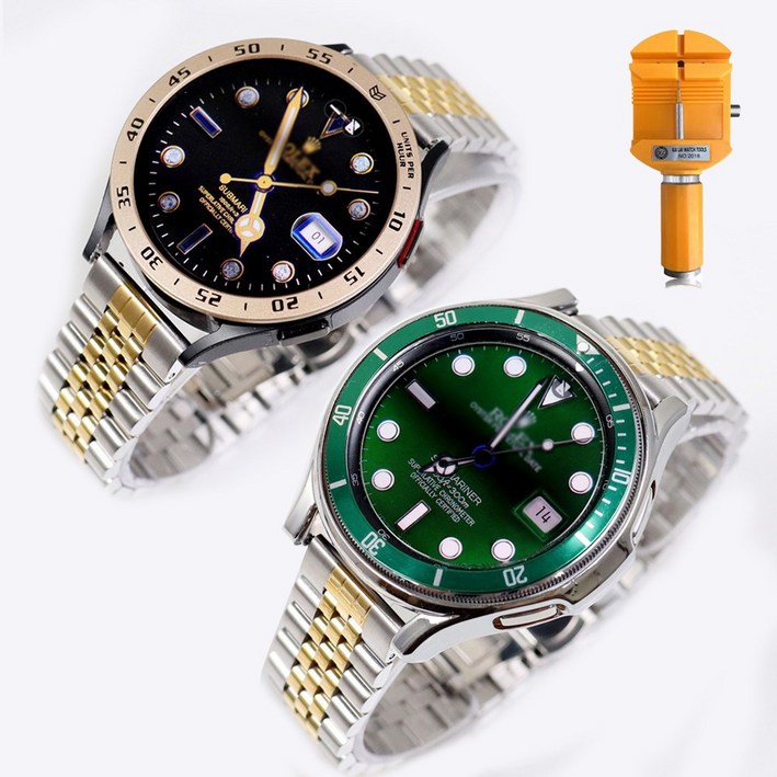 갤럭시워치4 클래식워치4 쥬빌레 일자형 스트랩 46mm 42mm 44mm 40mm 호환 공구