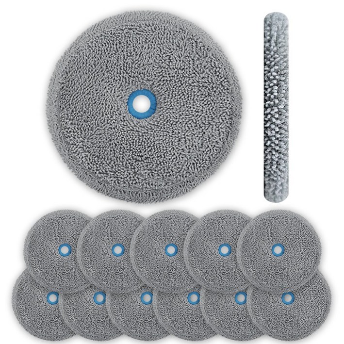 다온 걸레 에브리봇 삼성제트 호환 물걸레 쓰리스핀 엣지 청소기 청소포 극세사 패드 회색