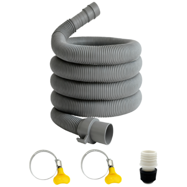 [삼성, LG, 통돌이, 드럼 등 대다수 세탁기 모델에 적용]범용 세탁기 배수 호스, 2m, 1세트