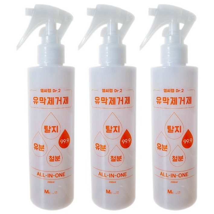 엠씨랩 닥터2 유막제거제, 200ml, 3개