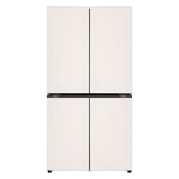 색상선택형 LG전자 오브제컬렉션 870L 베이직 상냉장 하냉동 프리스탠딩 4도어 메탈 디오스 냉장고 방문설치