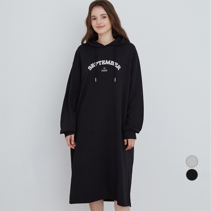 ELLE PARIS SEPTEMBER 그래픽 후디 원피스 ELLE PARIS SEPTEMBER 그래픽 후디 원피스