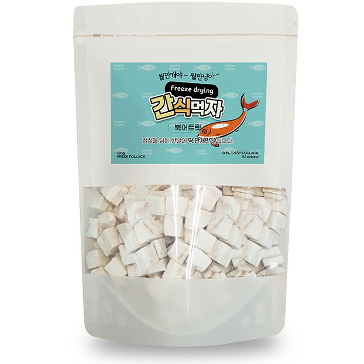 간식먹자 강아지 동결건조 트릿, 북어트릿, 1개, 120g 간식먹자 강아지 동결건조 트릿, 북어트릿, 1개, 120g