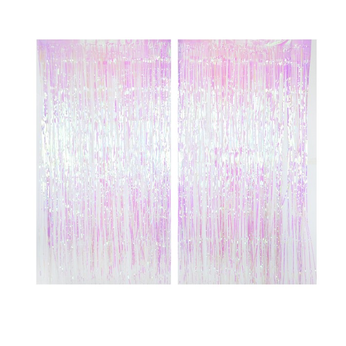 파티쇼 오로라클리어 은박 수술 파티커튼 2p, 혼합색상, 2개