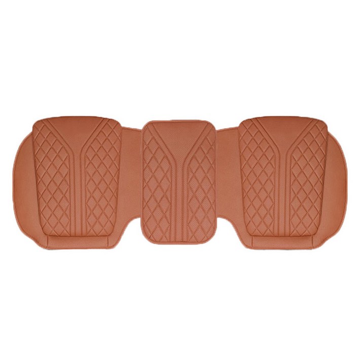 리버폭스 차량용 퀼팅타공 메모리폼 뒷좌석 방석, 오렌지, 1개