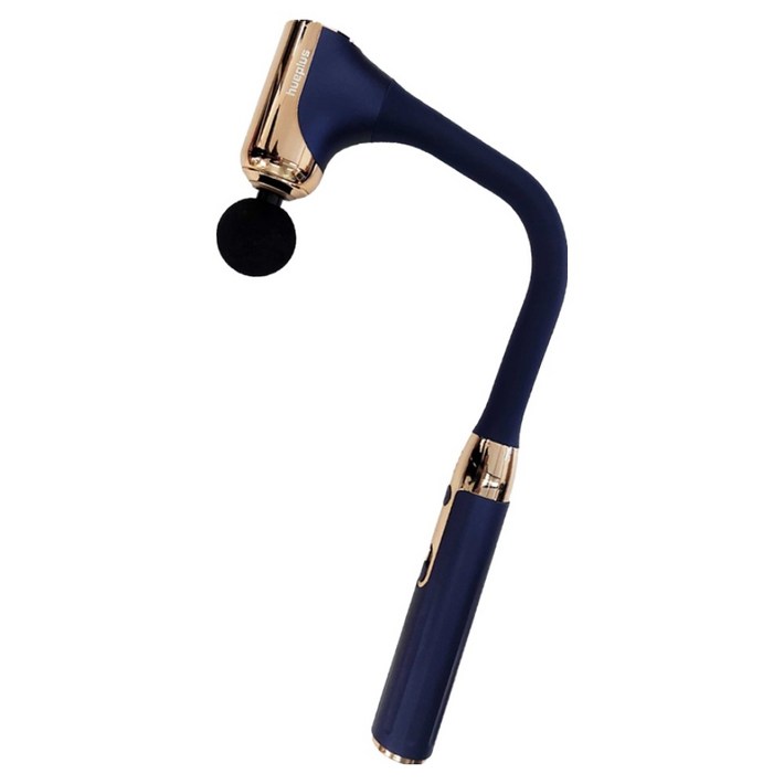 해피룸 휴플러스 프리미엄 전신 커브건 등허리 마사지기 CORDZEROC11G, CORDZEROC11G, 네이비  골드