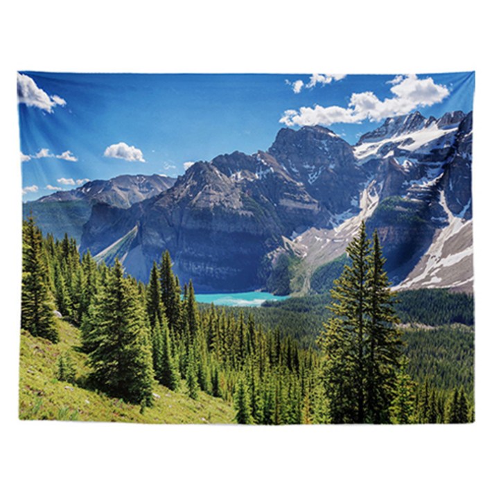 홈플로우 평온한 자연 숲 풍경 홈인테리어 태피스트리