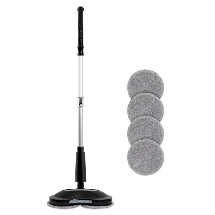 신일 듀얼 LED 무선 물걸레청소기 롤링스턴 SDCSJ250R, 블랙  실버, SDCSJ250R