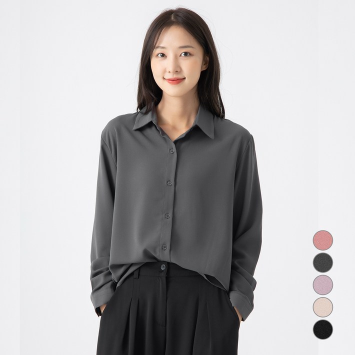 캐럿 여성 베이직 셔츠 블라우스