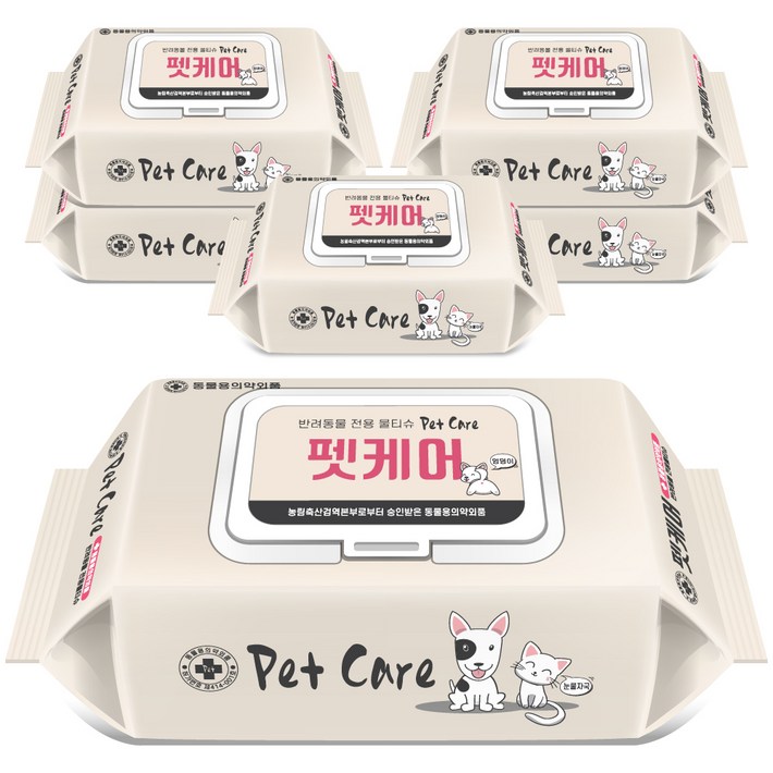 펫케어 반려동물 안심 물티슈