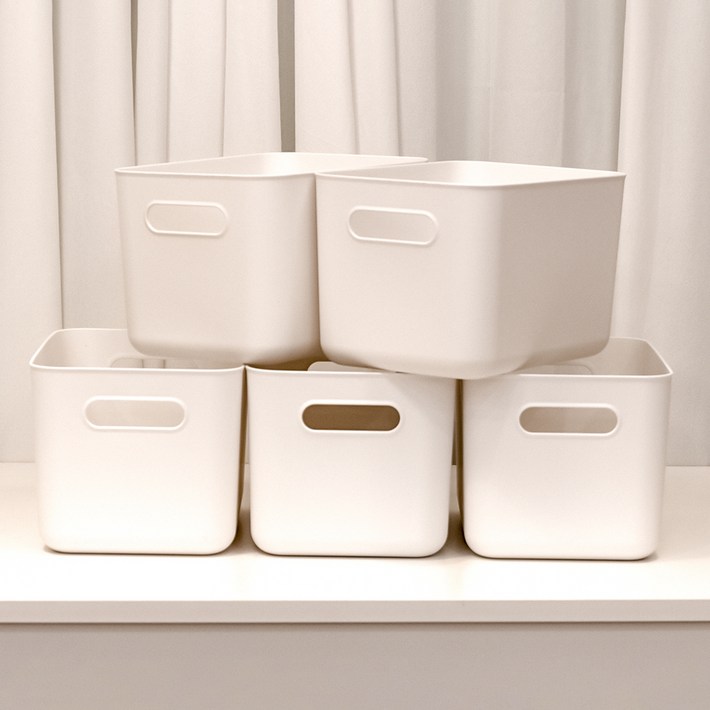 아임홈리빙 지니 팬트리 바스켓, 화이트, 5개