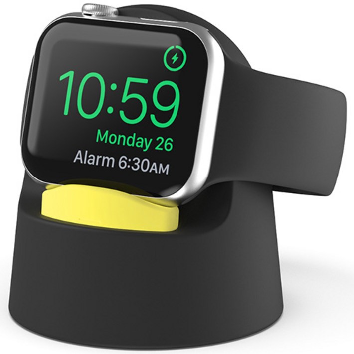 신지모루 단 조절 일체형 실리콘 애플워치 후디 충전 거치대
