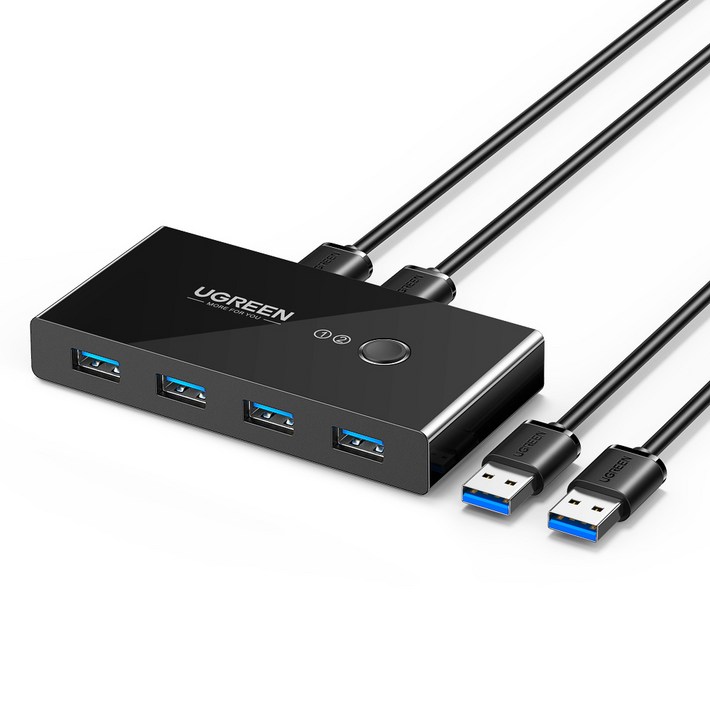 유그린 USB3.0 KVM 스위치 4포트 멀티허브, US21630768, 1개