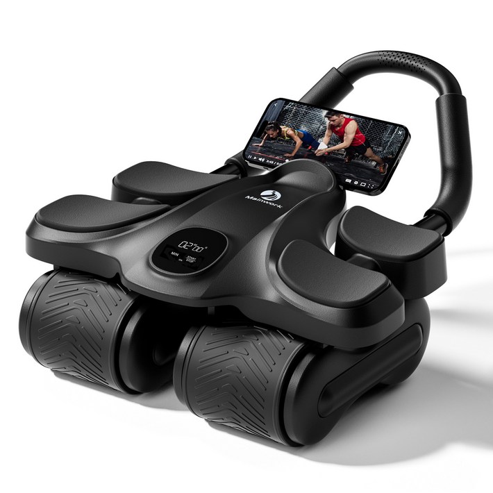 메인워크 AB 슬라이드 무소음 코어 복근 운동 기구 리바운드 ab 롤 아웃 + 프리미엄 무릎패드