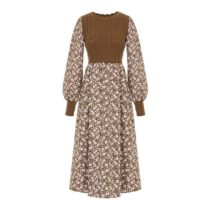 페이지플린 니트플라워원피스 F3DOP304A