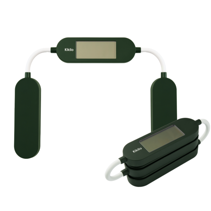Kikilo 키킬로 여행용 가정용 폴더블 체중계 초경량 휴대용 미니 접는, 그린British Racing Green, 1개, KFS