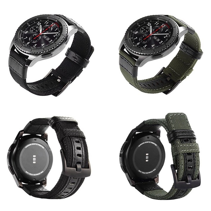 갤럭시 워치 42MM 46MM 아웃도어 가죽 시계줄 스트랩 밴드 줄질 R810R815R800R805 호환, 블랙 갤럭시 워치 42MM 46MM 아웃도어 가죽 시계줄 스트랩 밴드 줄질 R810R815R800R805 호환, 블랙
