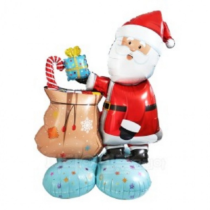 프라픽 은박 풍선 산타와 선물자루 크리스마스