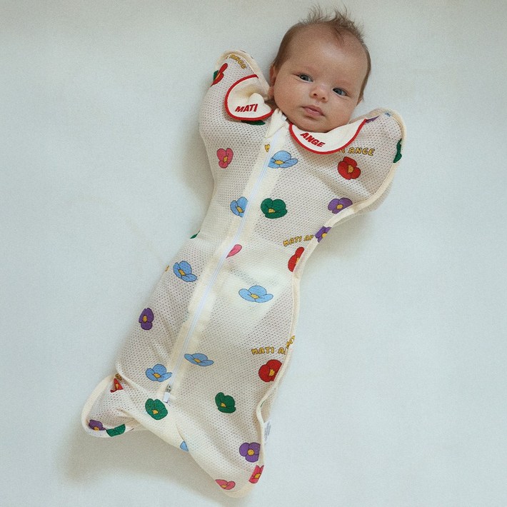 마티앙쥬 신생아 스와들 업다운지퍼 태열 모로반사 나비잠 메쉬 아기 속싸개