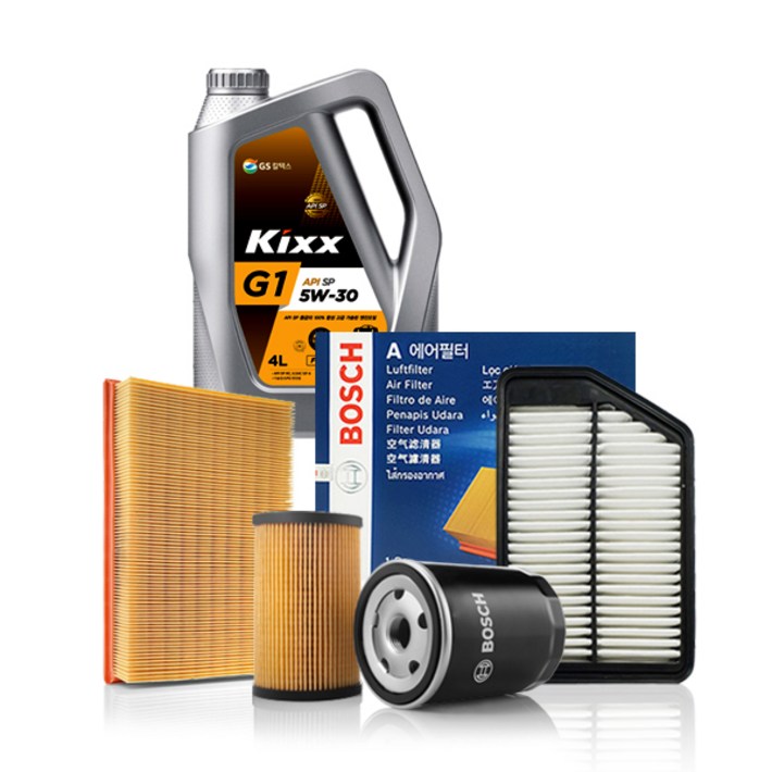 K3 가솔린 1.6 GDI 12년~17년, 킥스, kixx G1 5W-30_4리터 + 보쉬 엔진오일 필터세트